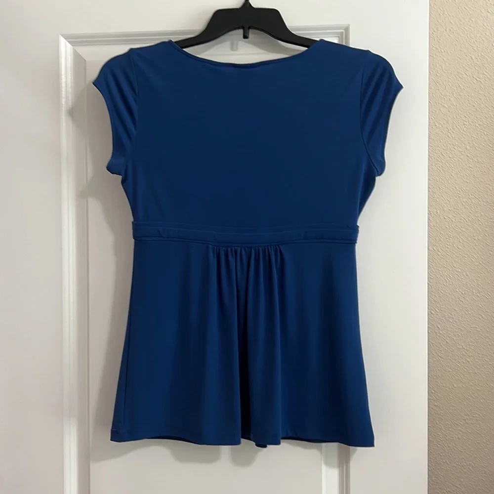 New York & Company Blue blouse - Picture 3 of 3